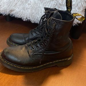 Dr. Martens black leather boot